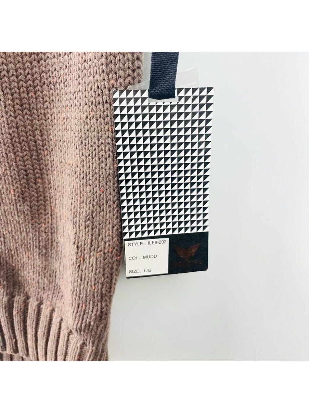 NWT Industry Brown Marled Wool Blend Cocoon Dress Size L - Picture 7 of 8